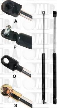 MI.R.A. 52/1136 - Ammortizatore pneumatico, Cofano bagagli / vano carico www.autoricambi360.it