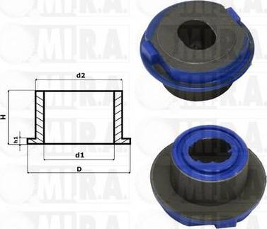 MI.R.A. 36/1461 - Kit riparazione, Giunto assiale, Tirante trasversale www.autoricambi360.it