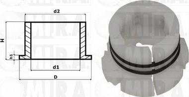 MI.R.A. 36/1364 - Kit riparazione, Giunto assiale, Tirante trasversale www.autoricambi360.it