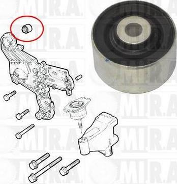 MI.R.A. 25/4311OR - Sospensione, Motore www.autoricambi360.it