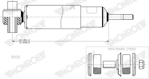Monroe B5434 - Ammortizzatore www.autoricambi360.it