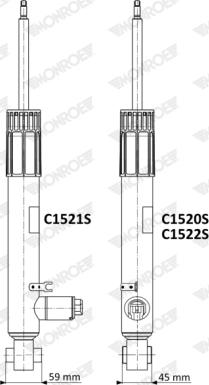 Monroe C1521S - Ammortizzatore www.autoricambi360.it