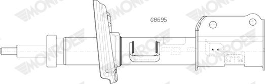 Monroe G8695 - Ammortizzatore www.autoricambi360.it