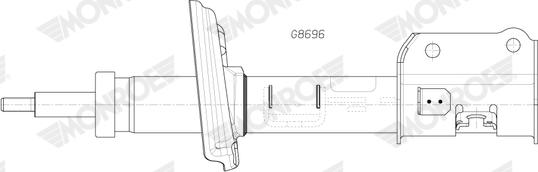 Monroe G8696 - Ammortizzatore www.autoricambi360.it