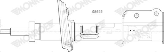 Monroe G8693 - Ammortizzatore www.autoricambi360.it