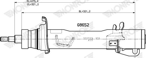 Monroe G8652 - Ammortizzatore www.autoricambi360.it