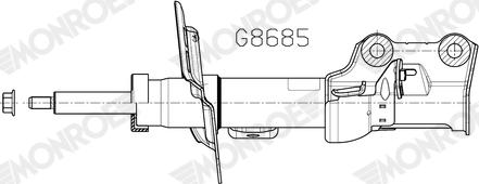 MONROE G8685 - Ammortizzatore www.autoricambi360.it