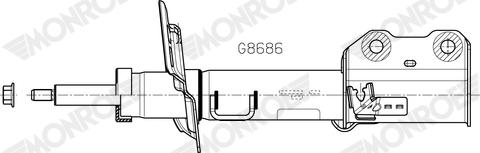 Monroe G8686 - Ammortizzatore www.autoricambi360.it