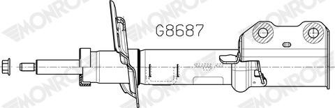 Monroe G8687 - Ammortizzatore www.autoricambi360.it