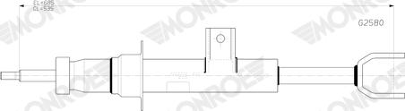 Monroe G2580 - Ammortizzatore www.autoricambi360.it