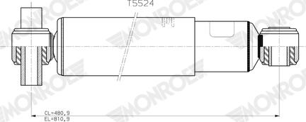 MONROE T5524 - Ammortizzatore www.autoricambi360.it