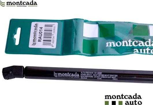Montcada RAU014 - Ammortizatore pneumatico, Cofano bagagli / vano carico www.autoricambi360.it