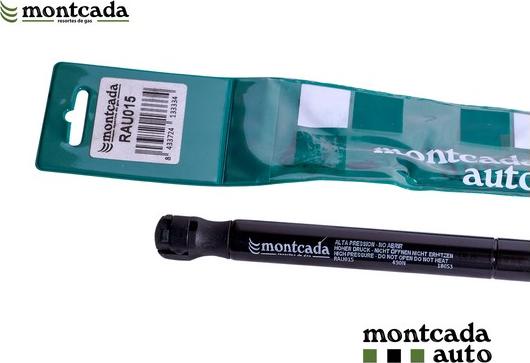 Montcada RAU015 - Ammortizatore pneumatico, Cofano bagagli / vano carico www.autoricambi360.it