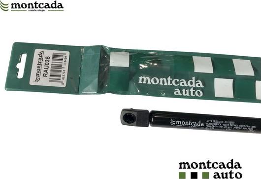 Montcada RAU035 - Ammortizzatore pneumatico, Cofano motore www.autoricambi360.it