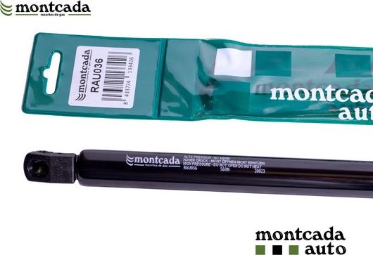 Montcada RAU036 - Ammortizatore pneumatico, Cofano bagagli / vano carico www.autoricambi360.it