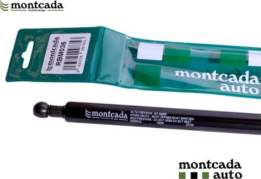 Montcada RBM036 - Ammortizatore pneumatico, Cofano bagagli / vano carico www.autoricambi360.it