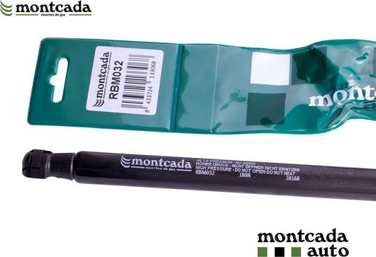 Montcada RBM032 - Ammortizzatore pneumatico, Cofano motore www.autoricambi360.it
