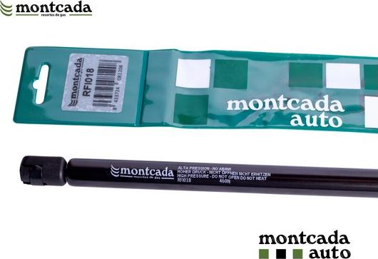 Montcada RFI018 - Ammortizatore pneumatico, Cofano bagagli / vano carico www.autoricambi360.it
