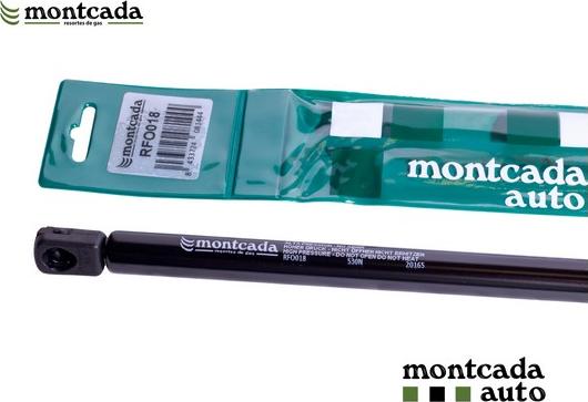 Montcada RFO018 - Ammortizatore pneumatico, Cofano bagagli / vano carico www.autoricambi360.it