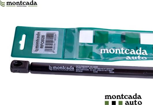 Montcada RFO028 - Ammortizatore pneumatico, Cofano bagagli / vano carico www.autoricambi360.it