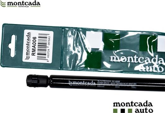 Montcada RMA006 - Ammortizatore pneumatico, Cofano bagagli / vano carico www.autoricambi360.it