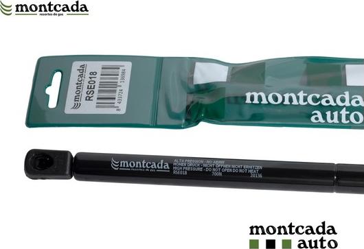 Montcada RSE018 - Ammortizatore pneumatico, Cofano bagagli / vano carico www.autoricambi360.it