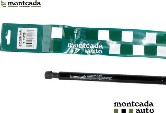 Montcada RTO025 - Ammortizatore pneumatico, Cofano bagagli / vano carico www.autoricambi360.it