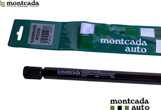 Montcada RTO026 - Ammortizatore pneumatico, Cofano bagagli / vano carico www.autoricambi360.it