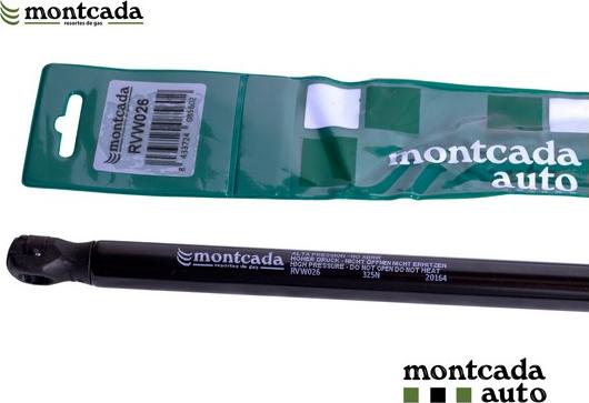 Montcada RVW026 - Ammortizatore pneumatico, Cofano bagagli / vano carico www.autoricambi360.it