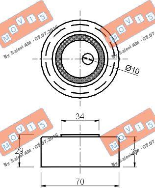 MOVIS AST1256 - Tendicinghia, Cinghia Poly-V www.autoricambi360.it