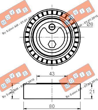 MOVIS AST1225 - Tendicinghia, Cinghia Poly-V www.autoricambi360.it