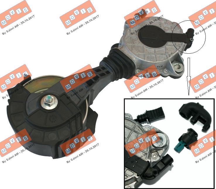 MOVIS AST3554K - Tendicinghia, Cinghia Poly-V www.autoricambi360.it