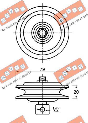MOVIS AST2496 - Galoppino / Guidacinghia, Cinghia Poly-V www.autoricambi360.it