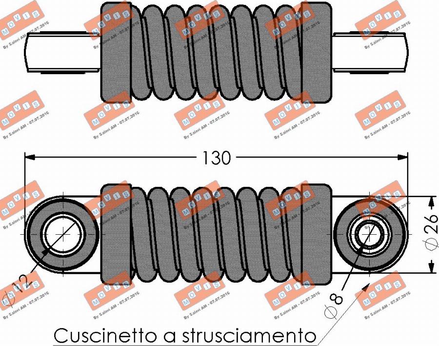MOVIS AST2093 - Smorzatore vibrazioni, Cinghia Poly-V www.autoricambi360.it