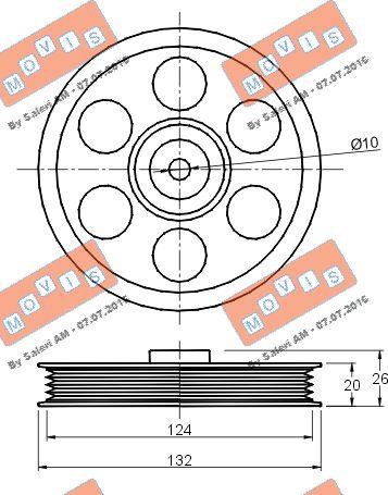 MOVIS AST2770 - Galoppino / Guidacinghia, Cinghia Poly-V www.autoricambi360.it
