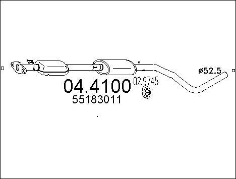 MTS 04.4100 - Catalizzatore www.autoricambi360.it