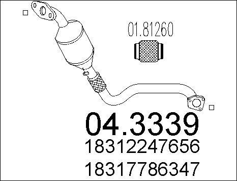 MTS 04.3339 - Catalizzatore www.autoricambi360.it