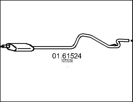 MTS 01.61524 - Silenziatore posteriore www.autoricambi360.it