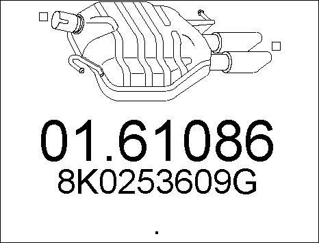 MTS 01.61086 - Silenziatore posteriore www.autoricambi360.it