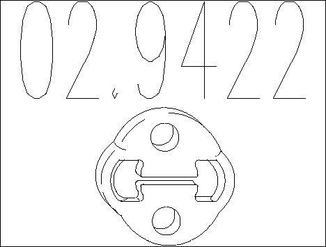 MTS 02.9422 - Supporto, Silenziatore www.autoricambi360.it