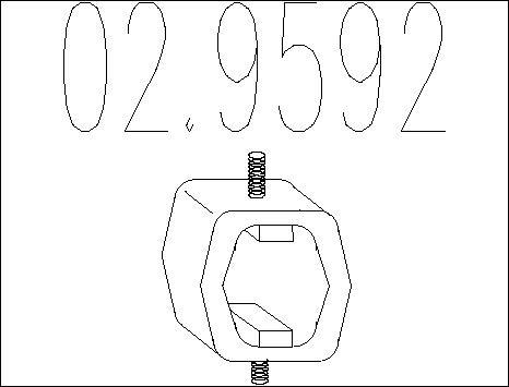 MTS 02.9592 - Supporto, Imp. gas scarico www.autoricambi360.it