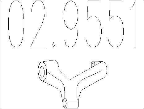 MTS 02.9551 - Supporto, Silenziatore www.autoricambi360.it