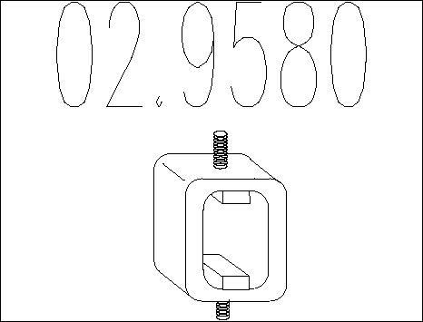 MTS 02.9580 - Supporto, Silenziatore www.autoricambi360.it