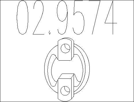 MTS 02.9574 - Supporto, Silenziatore www.autoricambi360.it