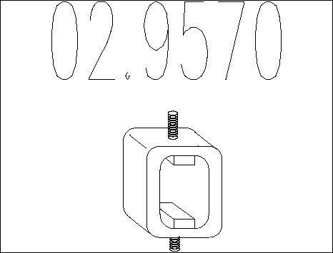 MTS 02.9570 - Supporto, Silenziatore www.autoricambi360.it