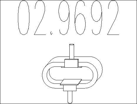 MTS 02.9692 - Supporto, Silenziatore www.autoricambi360.it