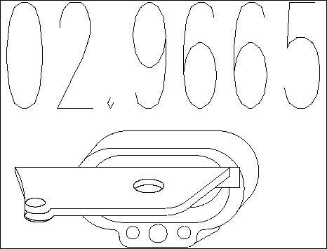 MTS 02.9665 - Supporto, Silenziatore www.autoricambi360.it