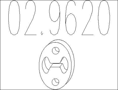 MTS 02.9620 - Supporto, Silenziatore www.autoricambi360.it