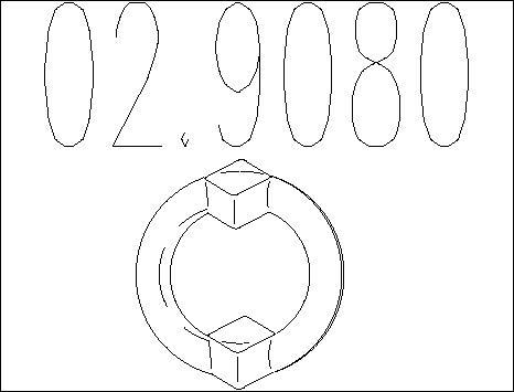 MTS 02.9080 - Supporto, Silenziatore www.autoricambi360.it