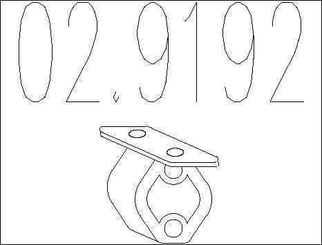 MTS 02.9192 - Supporto, Silenziatore www.autoricambi360.it